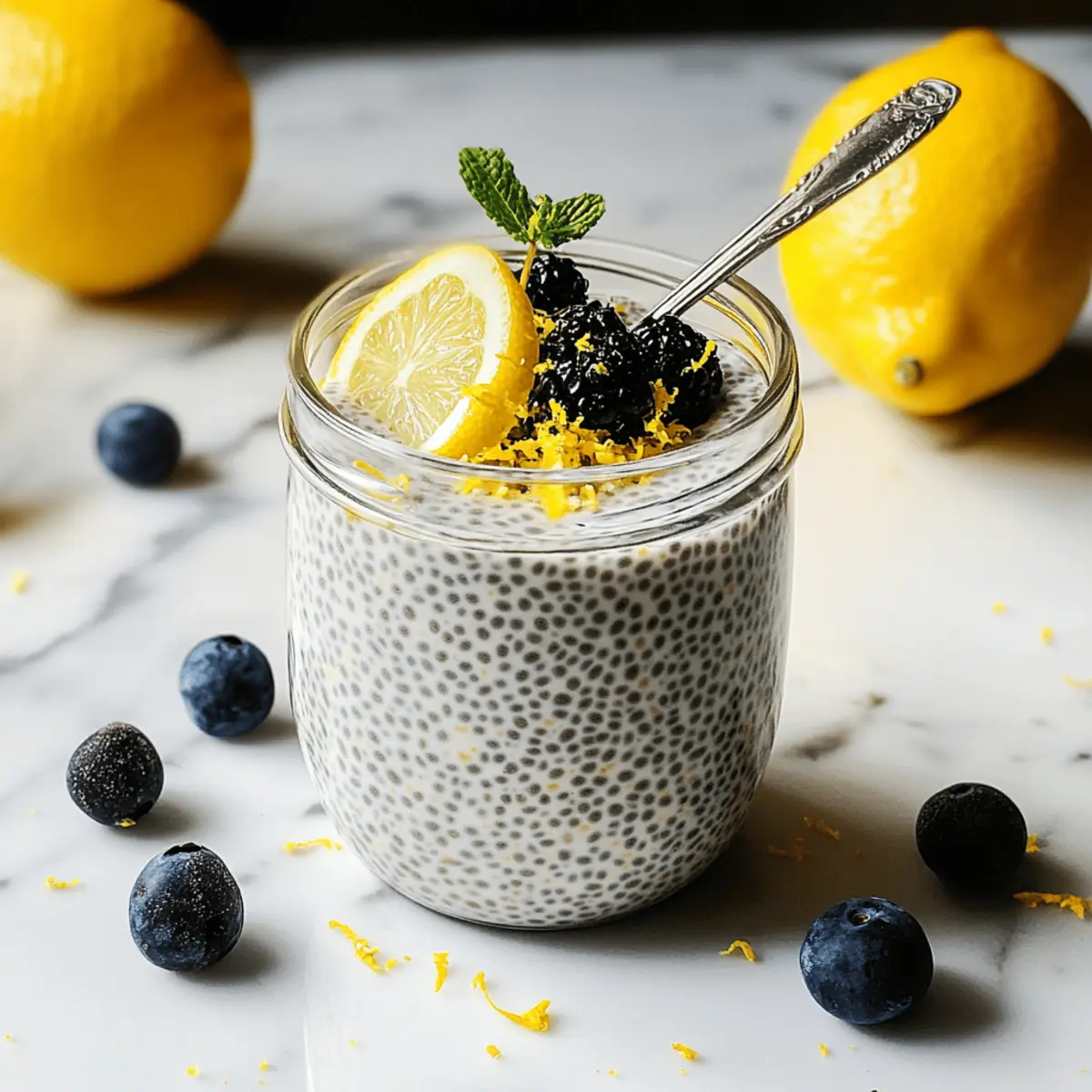 Zesty Lemon Cream Chia Pudding for a Healthy Morning Treat