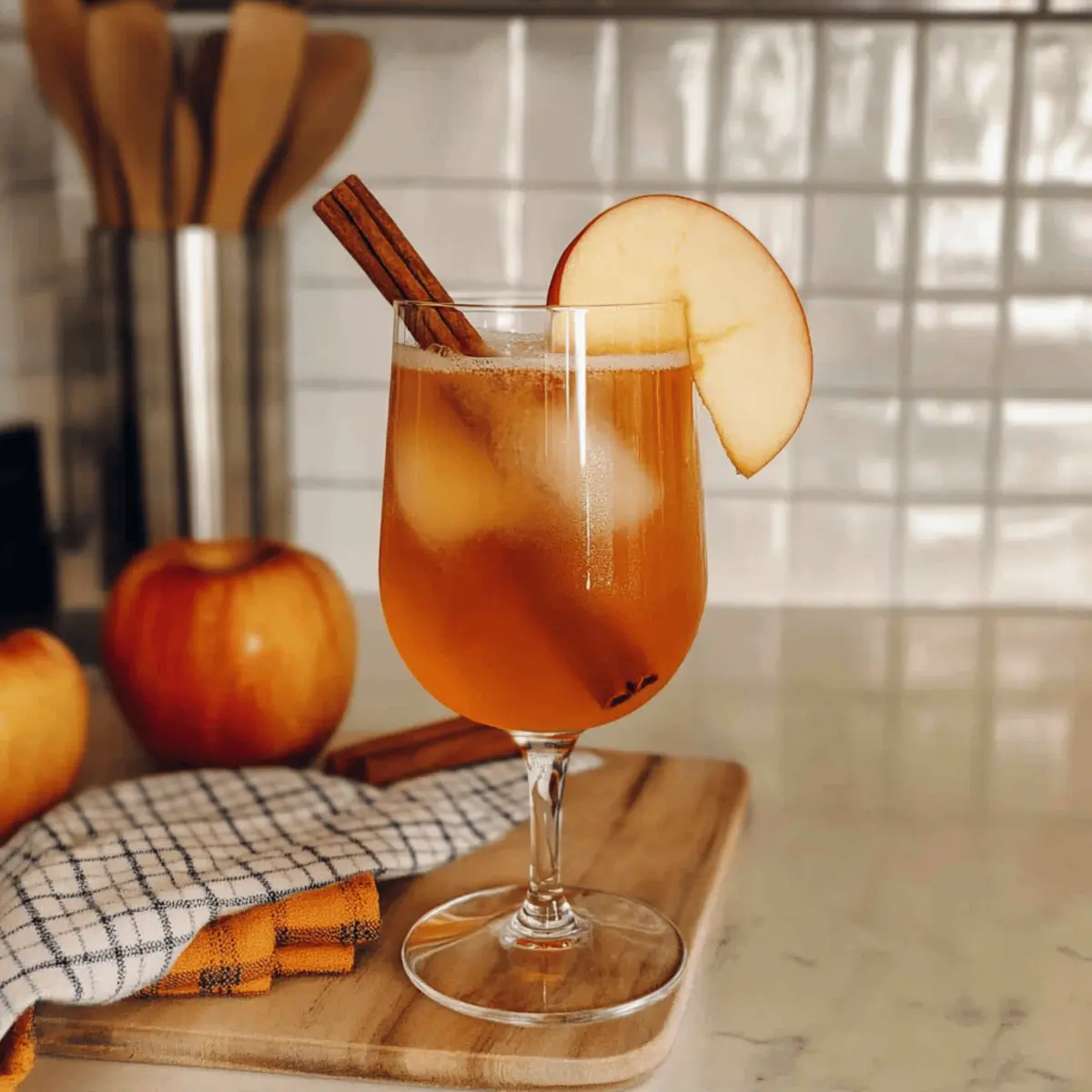 Refreshing Apple Cider Aperol Spritz for Your Thanksgiving Cheers