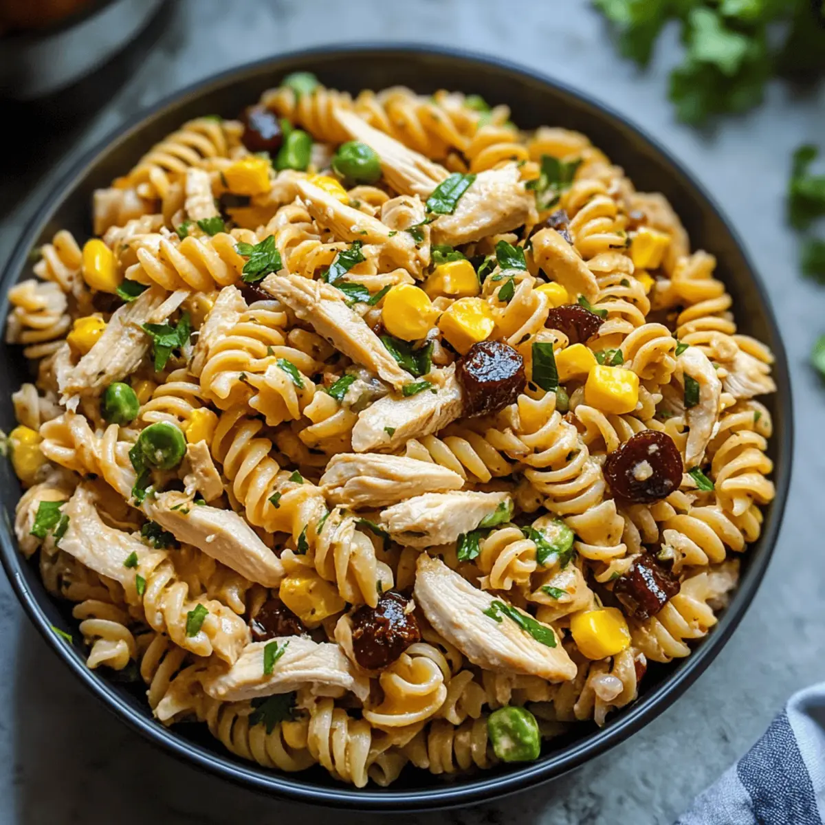 BBQ Chicken Pasta Salad htp4nc