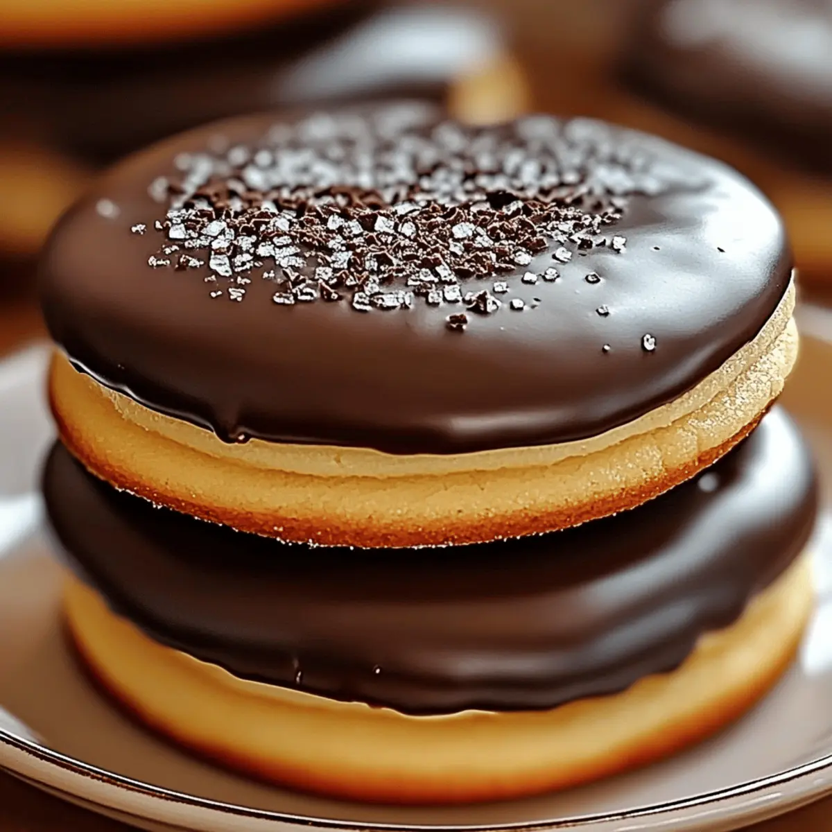 Boston Cream Pie Cookies snsybf