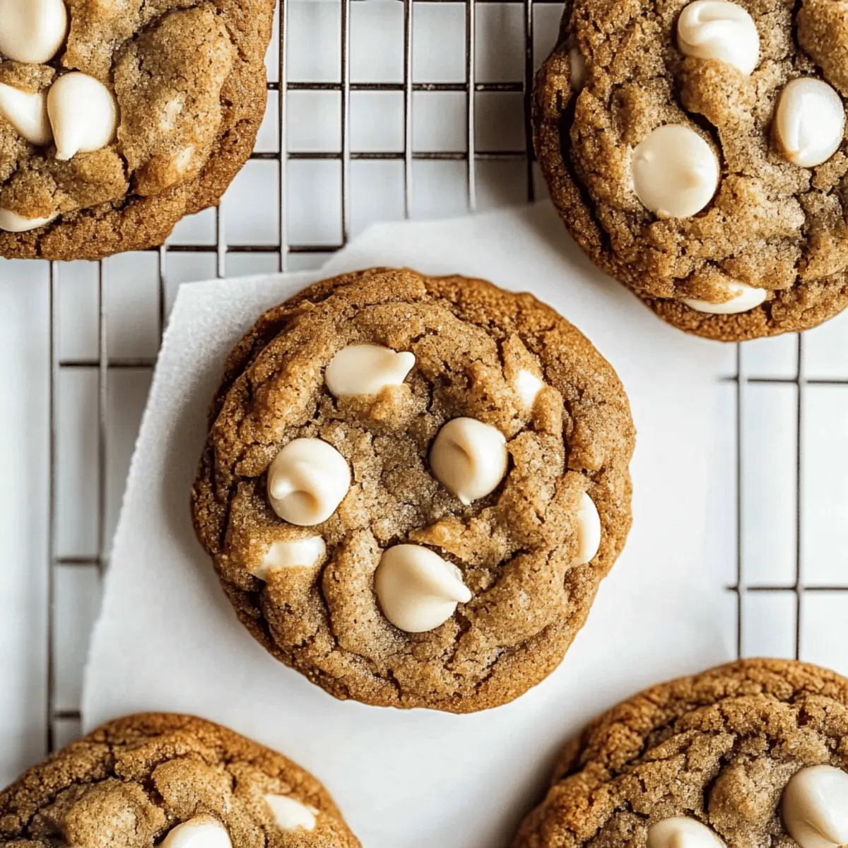 Chewy Cappuccino Cookies with White Chocolate Delight