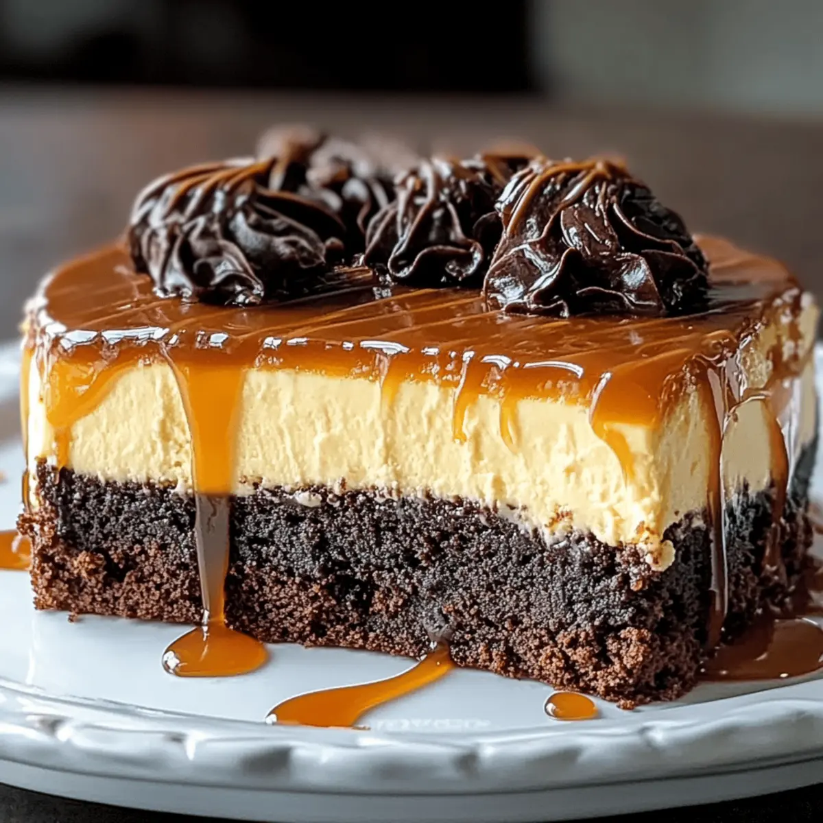 Caramel Brownie Cheesecake tcp47f