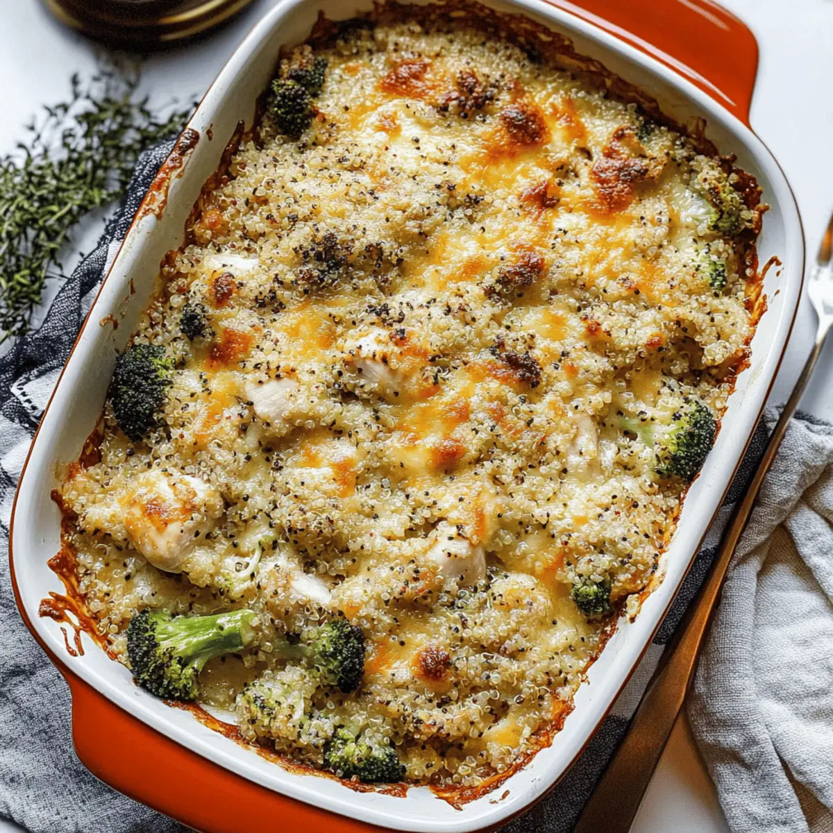 Cheesy Chicken and Broccoli Quinoa Bake for Cozy Nights