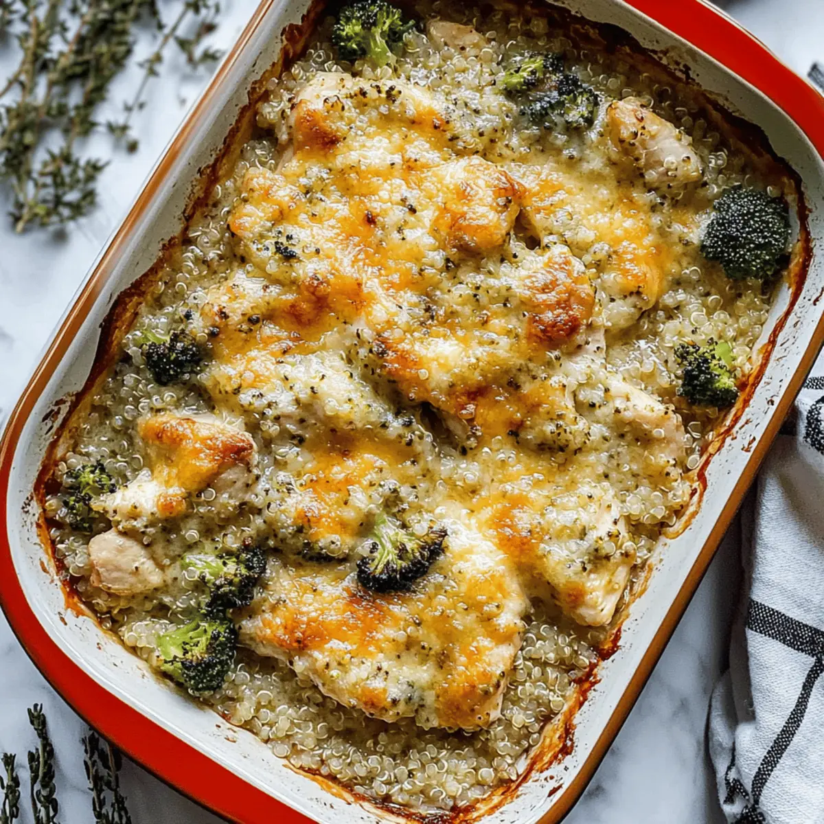 Cheesy Chicken and Broccoli Quinoa Bake for Cozy Nights
