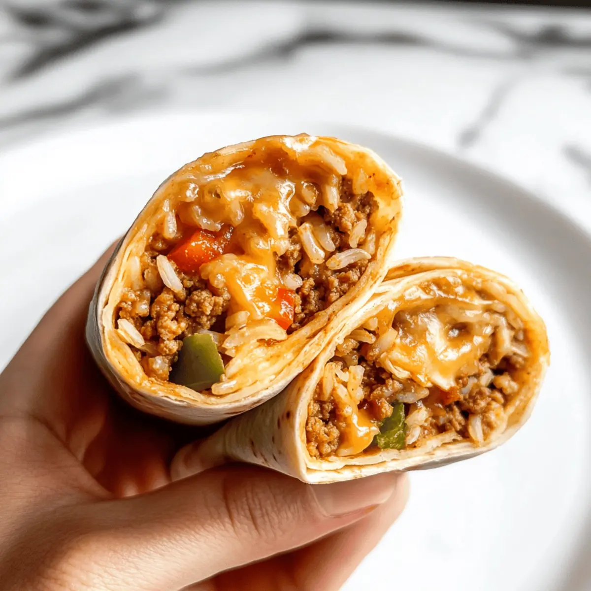 Cheesy Ground Chicken and Rice Burritos for Cozy Nights