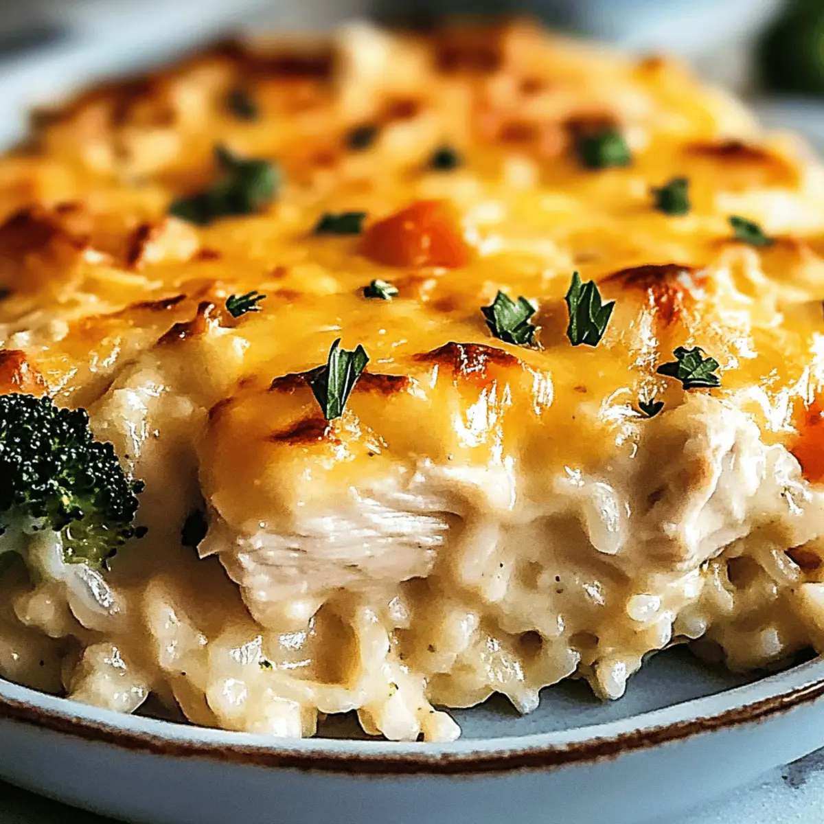Healthy Chicken Cauliflower Rice Casserole for Cozy Nights