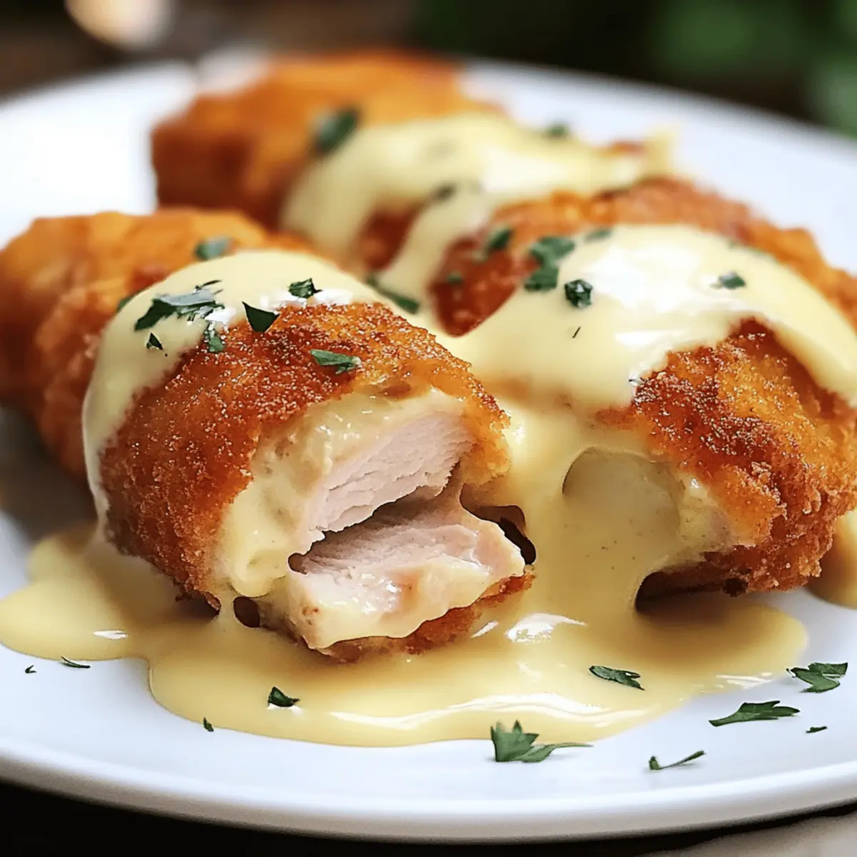 Chicken Cordon Bleu with Swiss Cheese Sauce: A Comfort Classic