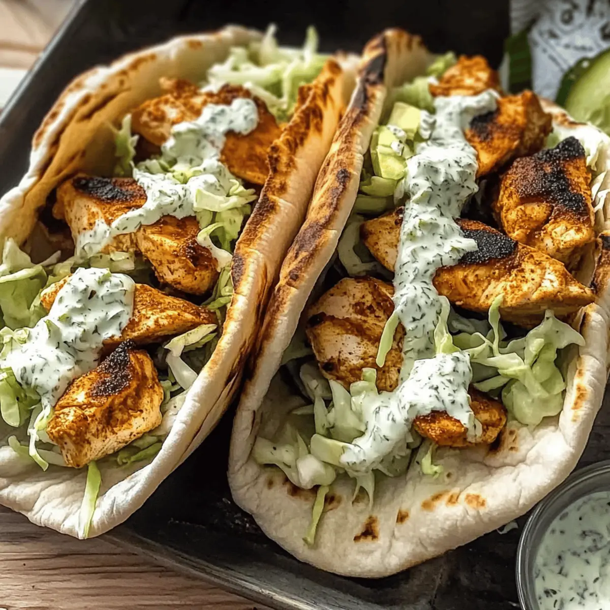 Irresistible Chicken Pitas with Herby Ranch for Quick Dinners