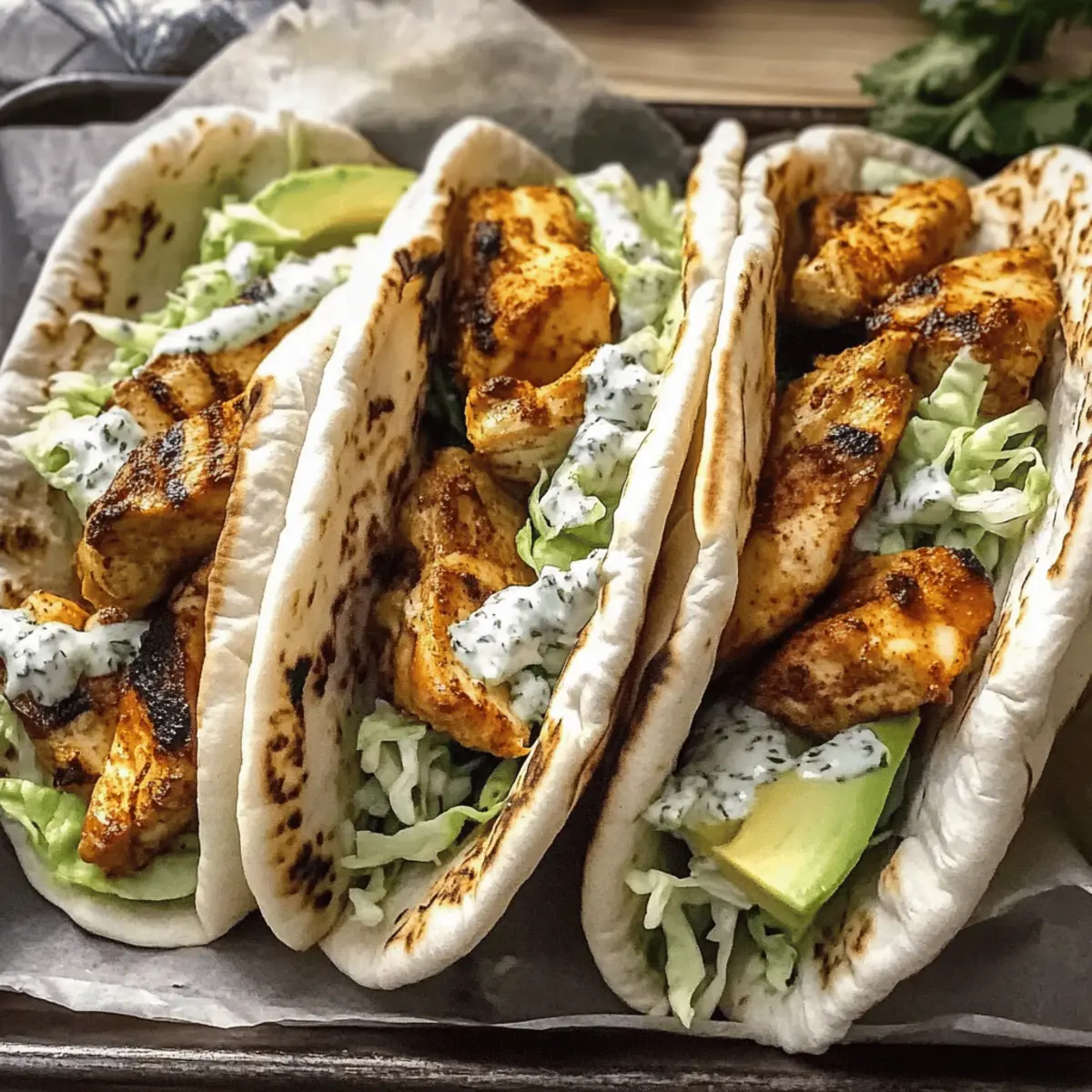 Chicken Pitas with Herby Ranch u9sptm