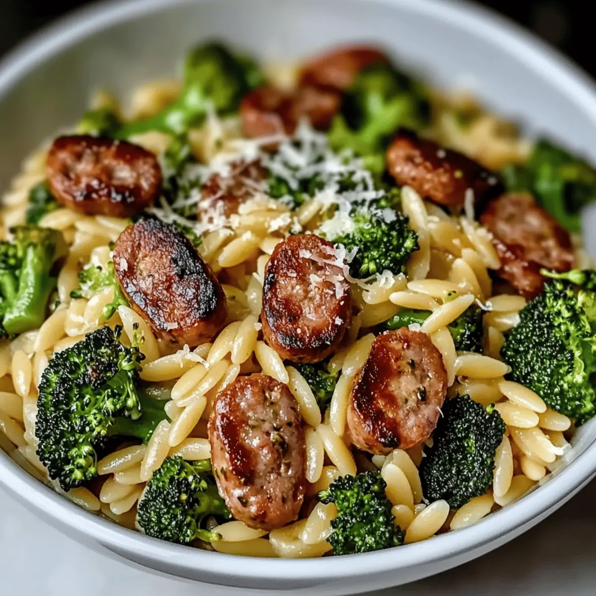 Chicken Sausage and Broccoli Orzo rvkhh0