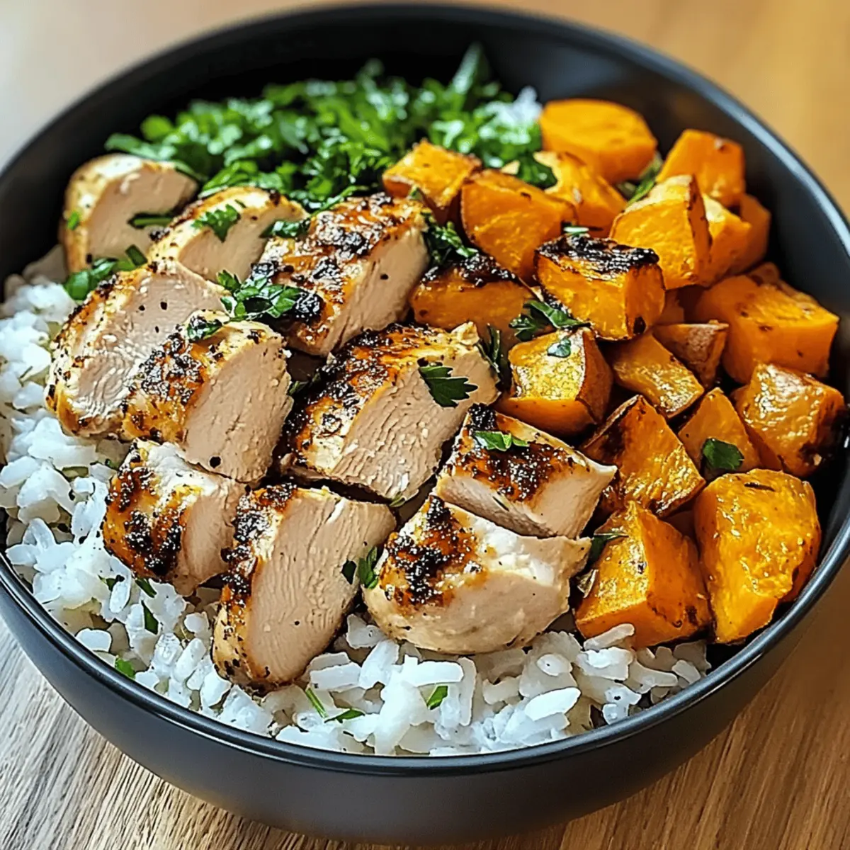 Chicken and Sweet Potato Rice Bowl sbskty