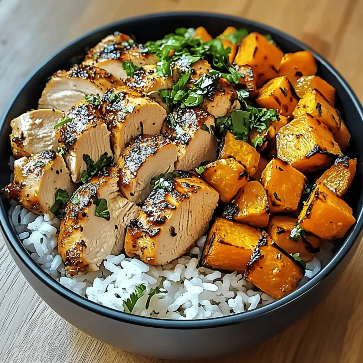 Delightful Chicken and Sweet Potato Rice Bowl for Cozy Nights