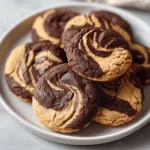 Chocolate Peanut Butter Swirl Cookies