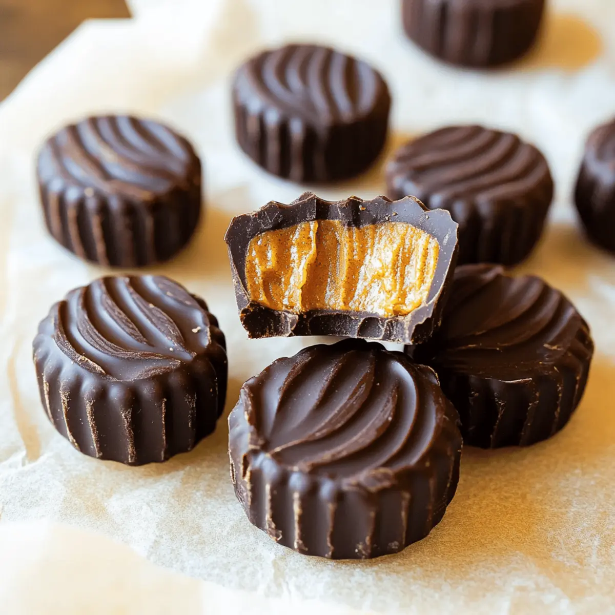 Chocolate Pumpkin Butter Cups rewpyw