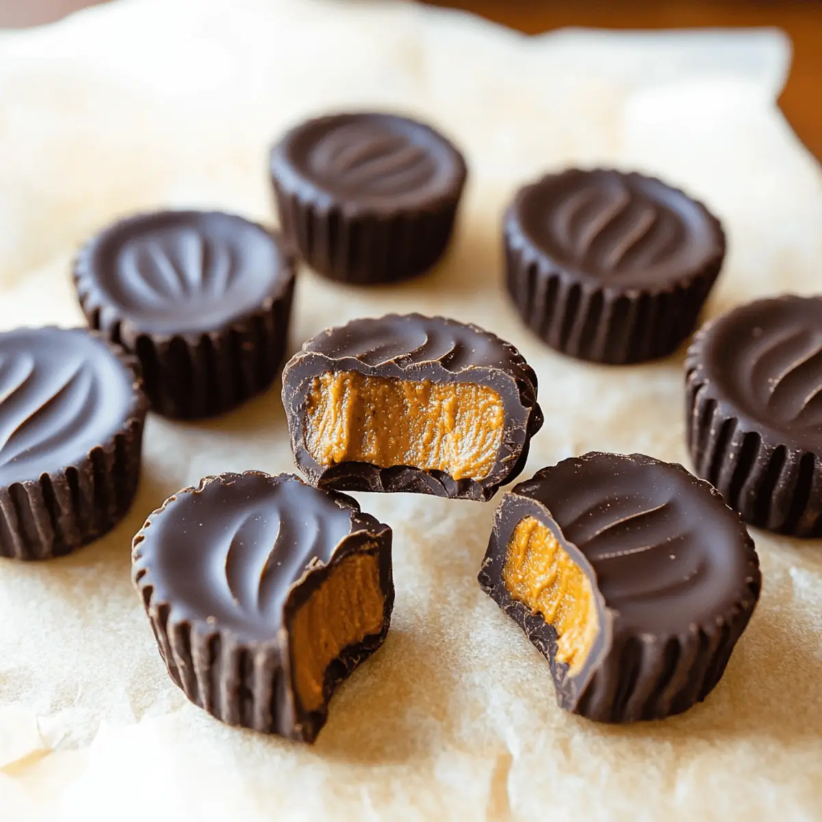 Chocolate Pumpkin Butter Cups wlscyl