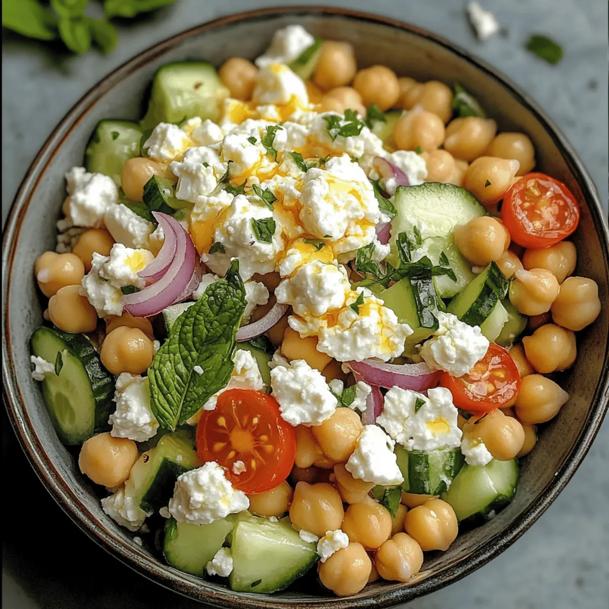 Cottage Cheese and Chickpea Salad lrjapi