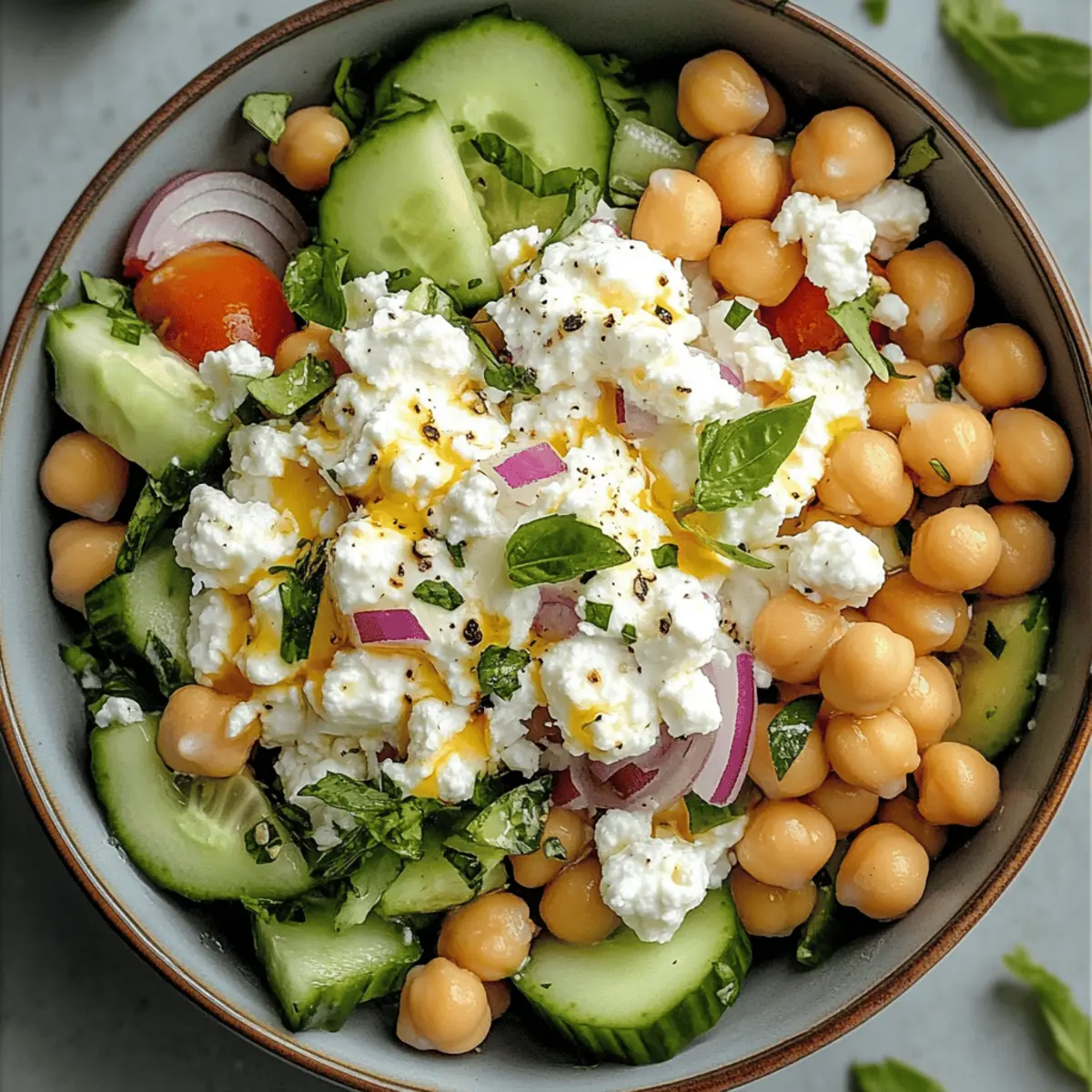 Cottage Cheese and Chickpea Salad ydsj12