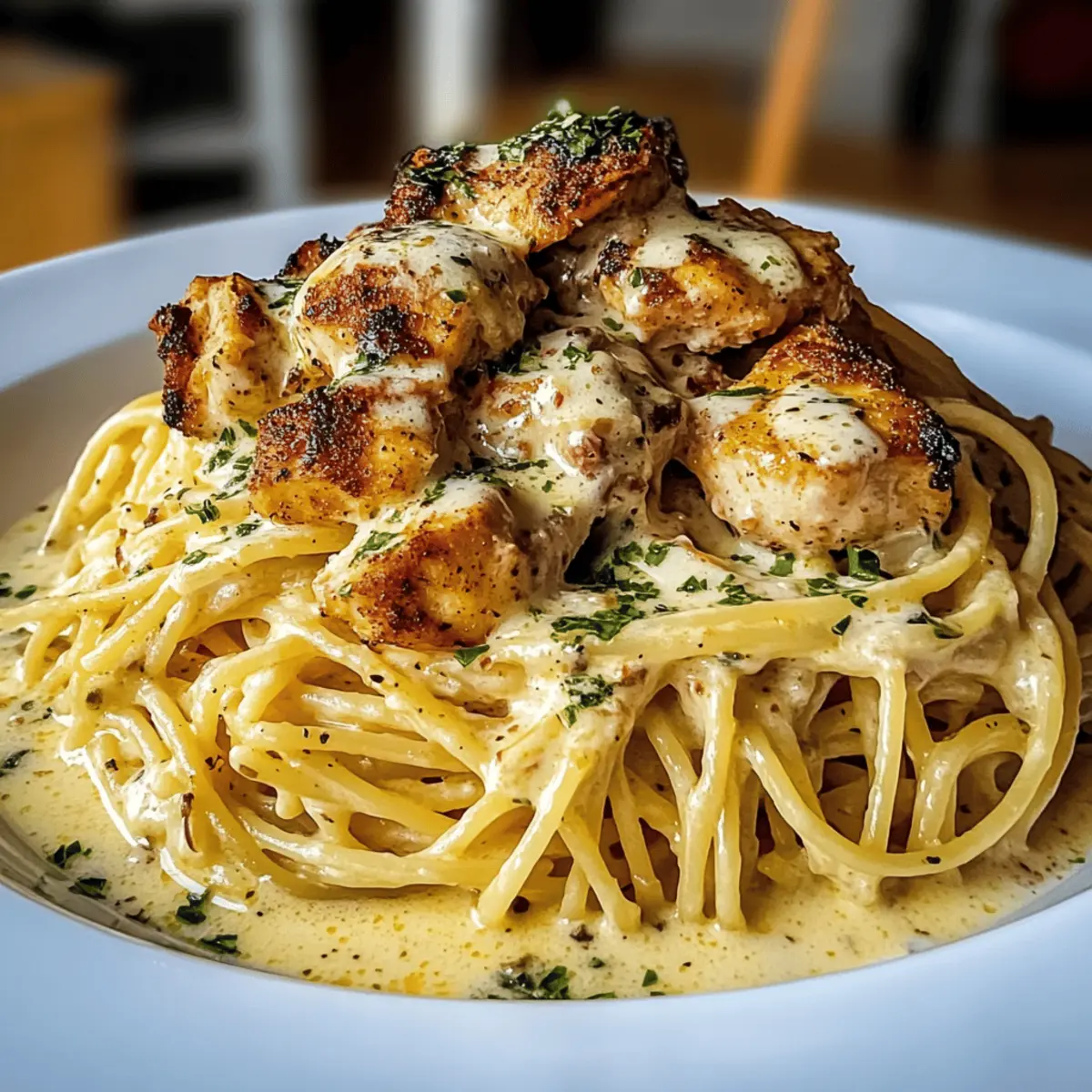 Creamy Cajun Chicken Spaghetti with Garlic Mozzarella Sauce qys2sk