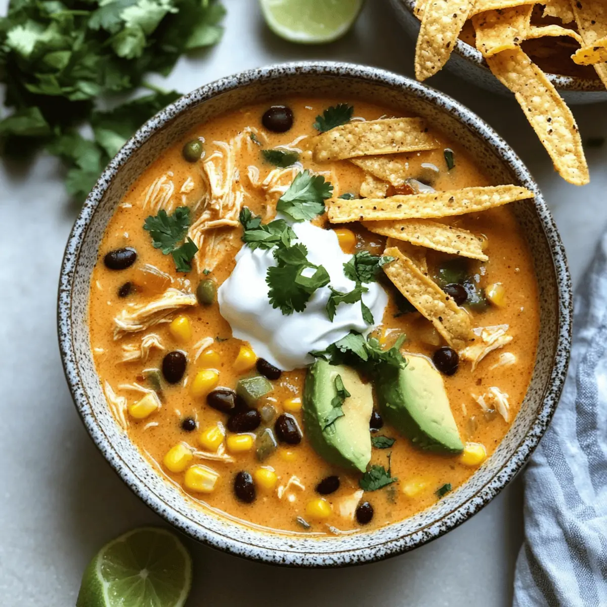 Creamy Chicken Enchilada Soup hcurtv