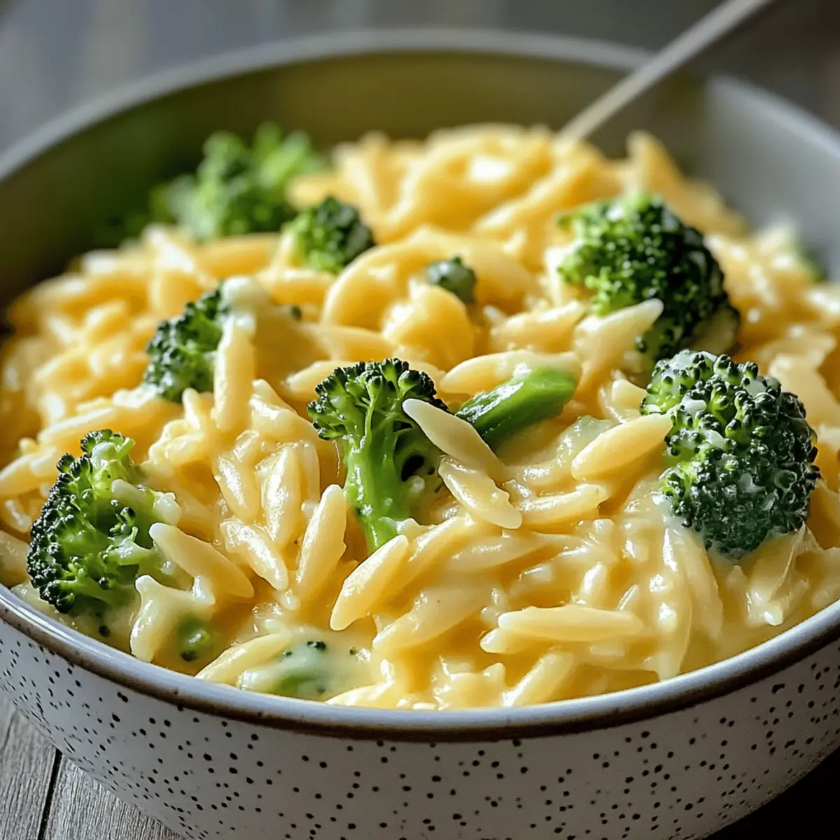 Creamy One Pot Broccoli Cheddar Orzo sb1ni6