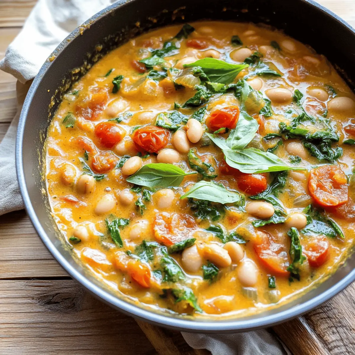 Creamy Tomato White Bean Stew gjuqmb