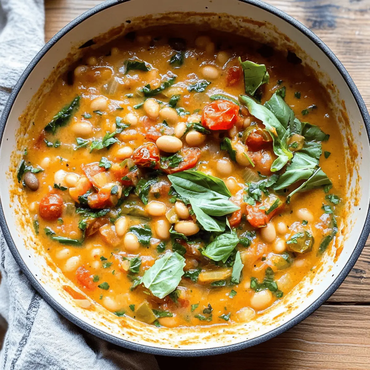 Creamy Tomato White Bean Stew lfgtjh