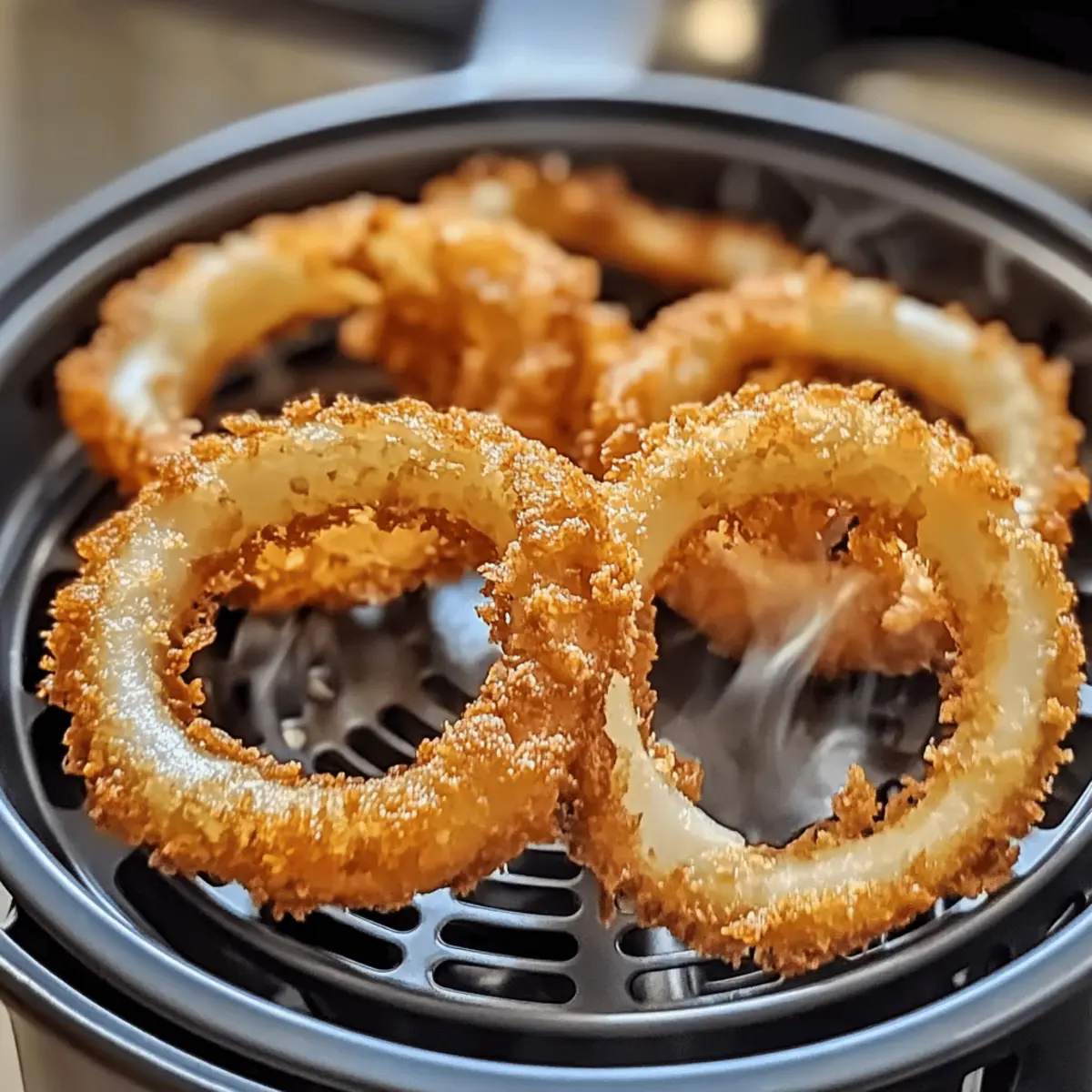 Crispy Air Fryer Onion Rings qhogfb