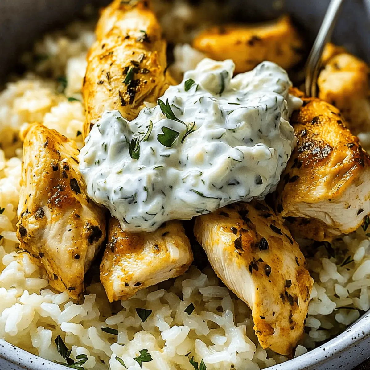 Flavorful Dump-and-Bake Chicken Tzatziki Rice Magic
