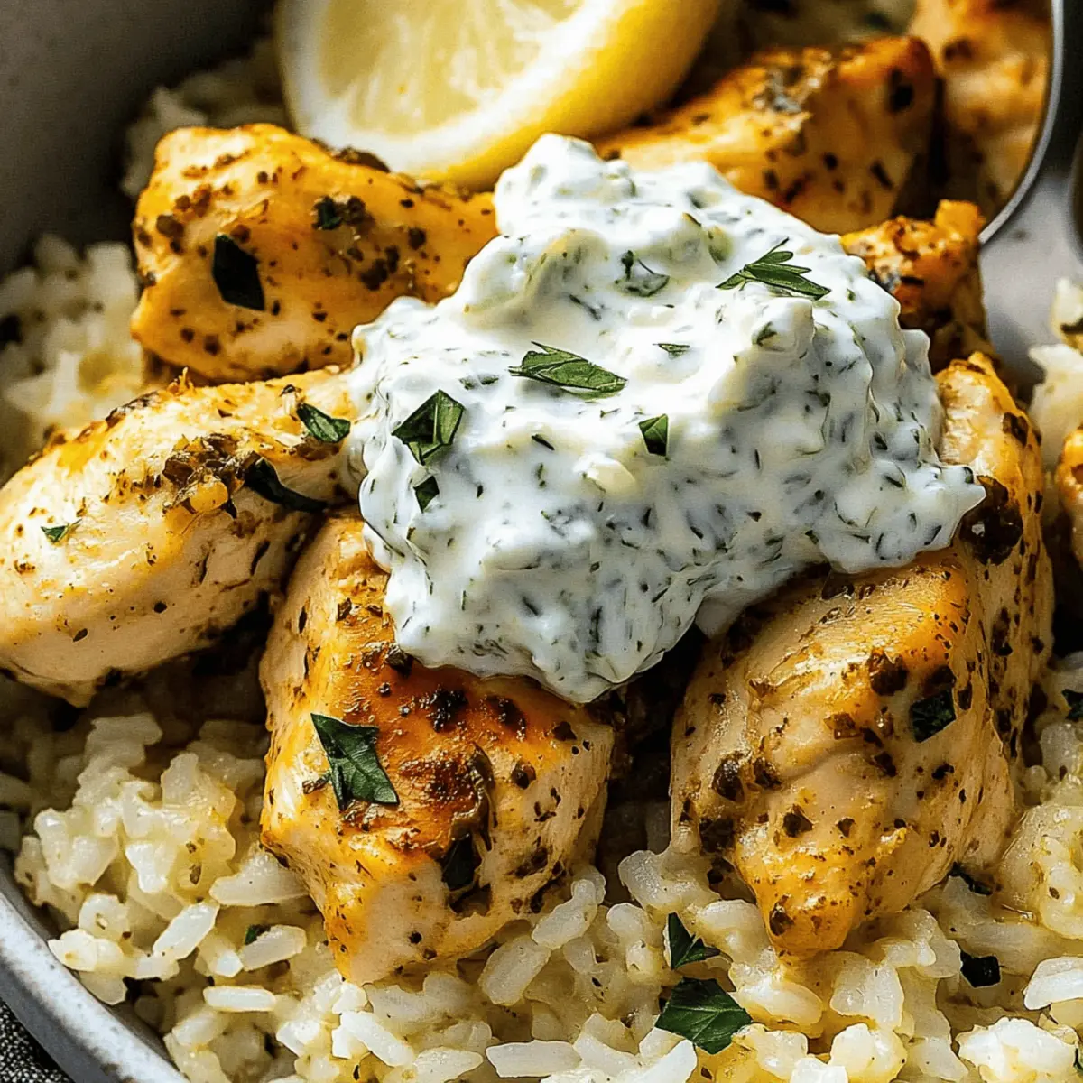 Dump and Bake Chicken Tzatziki Rice z7zonp