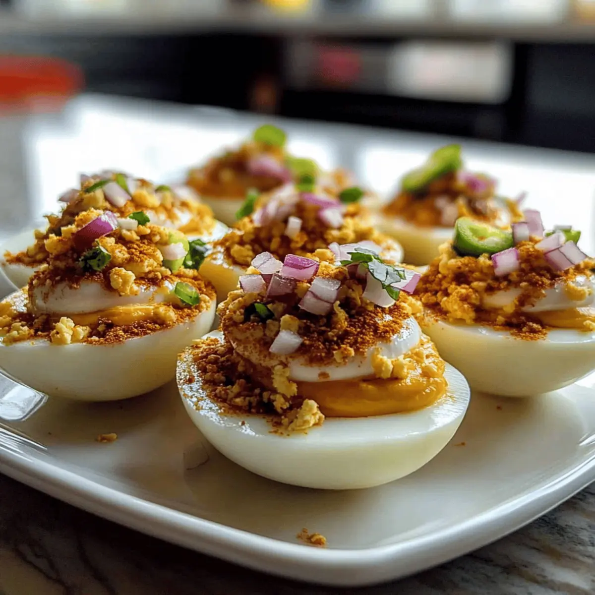 Elote Deviled Eggs uodbzv
