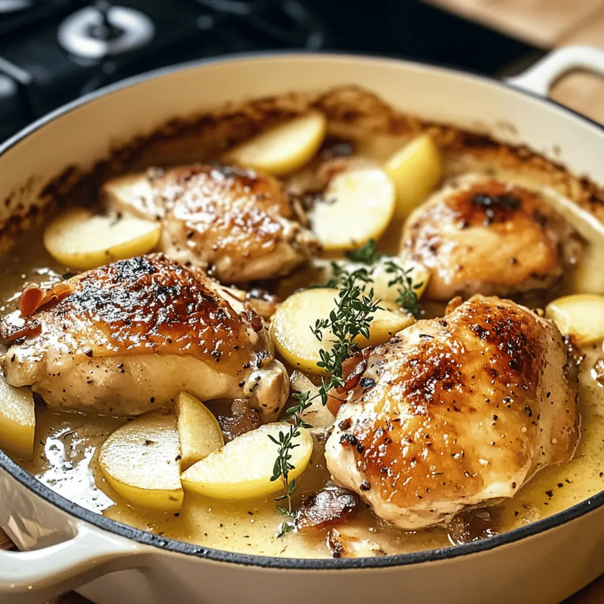 French Chicken Casserole a la Normande gami90