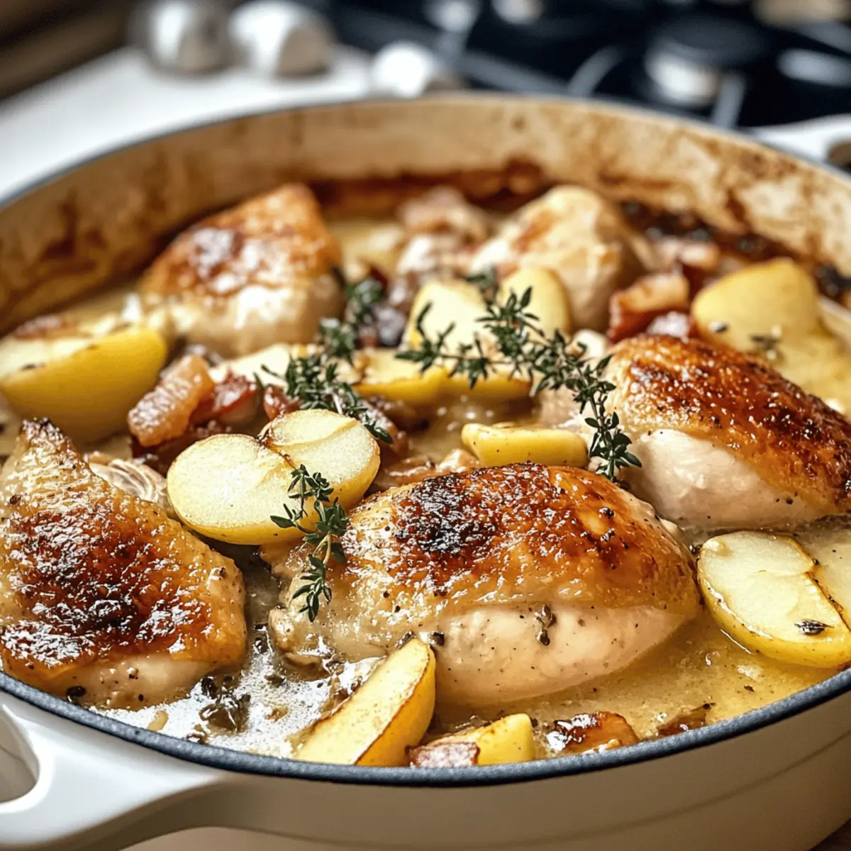 Comforting French Chicken Casserole a la Normande for Cozy Nights