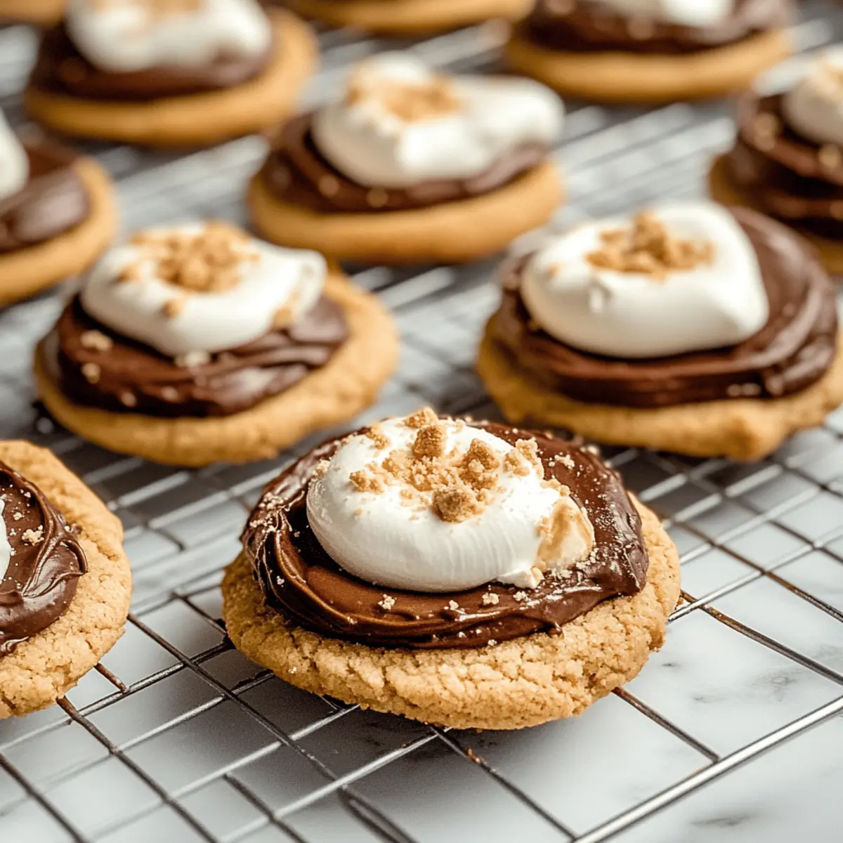Frosted S'mores Cookies – A Chewy, Gooey Dream Come True