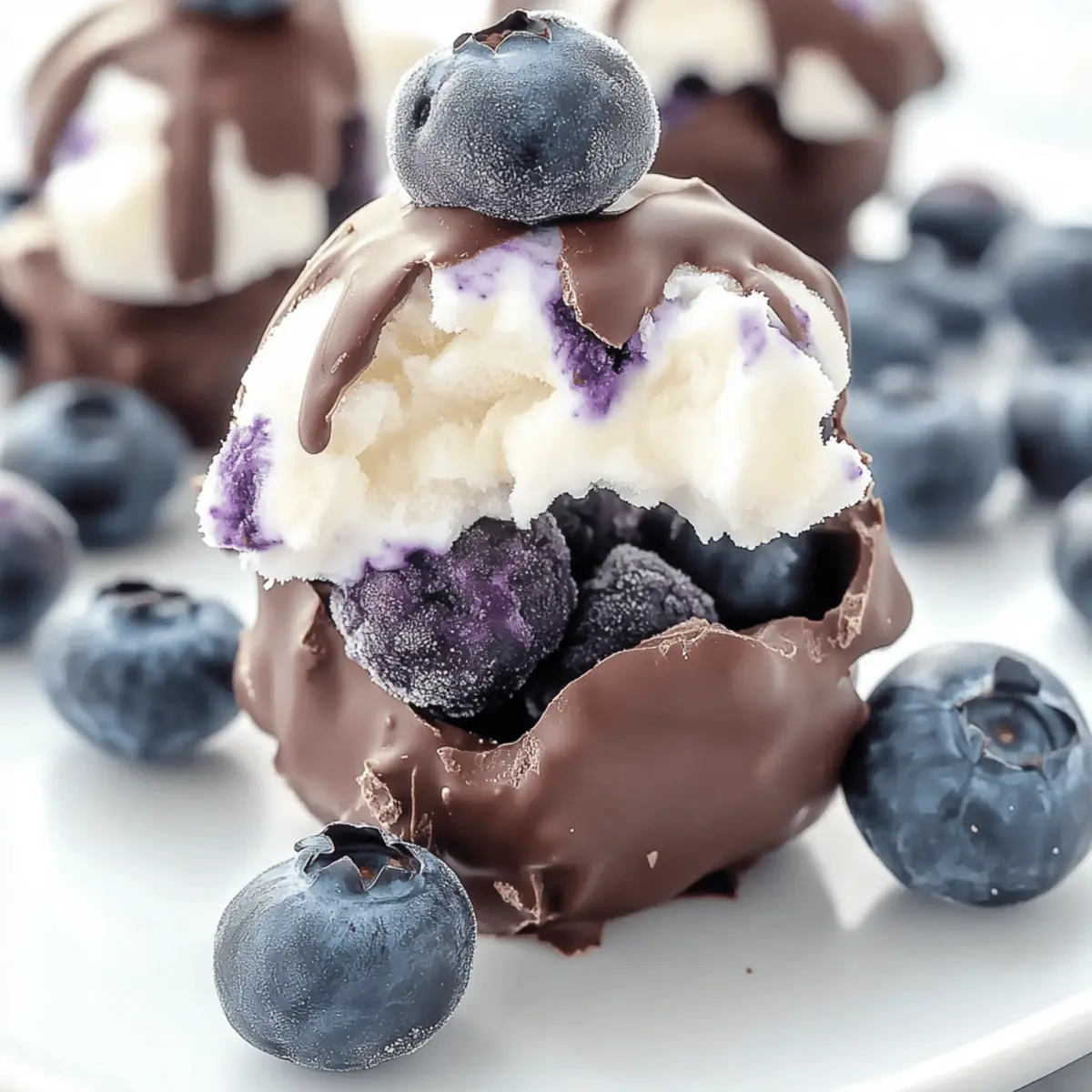 Frozen Blueberry Yogurt Clusters for a Refreshing Snack