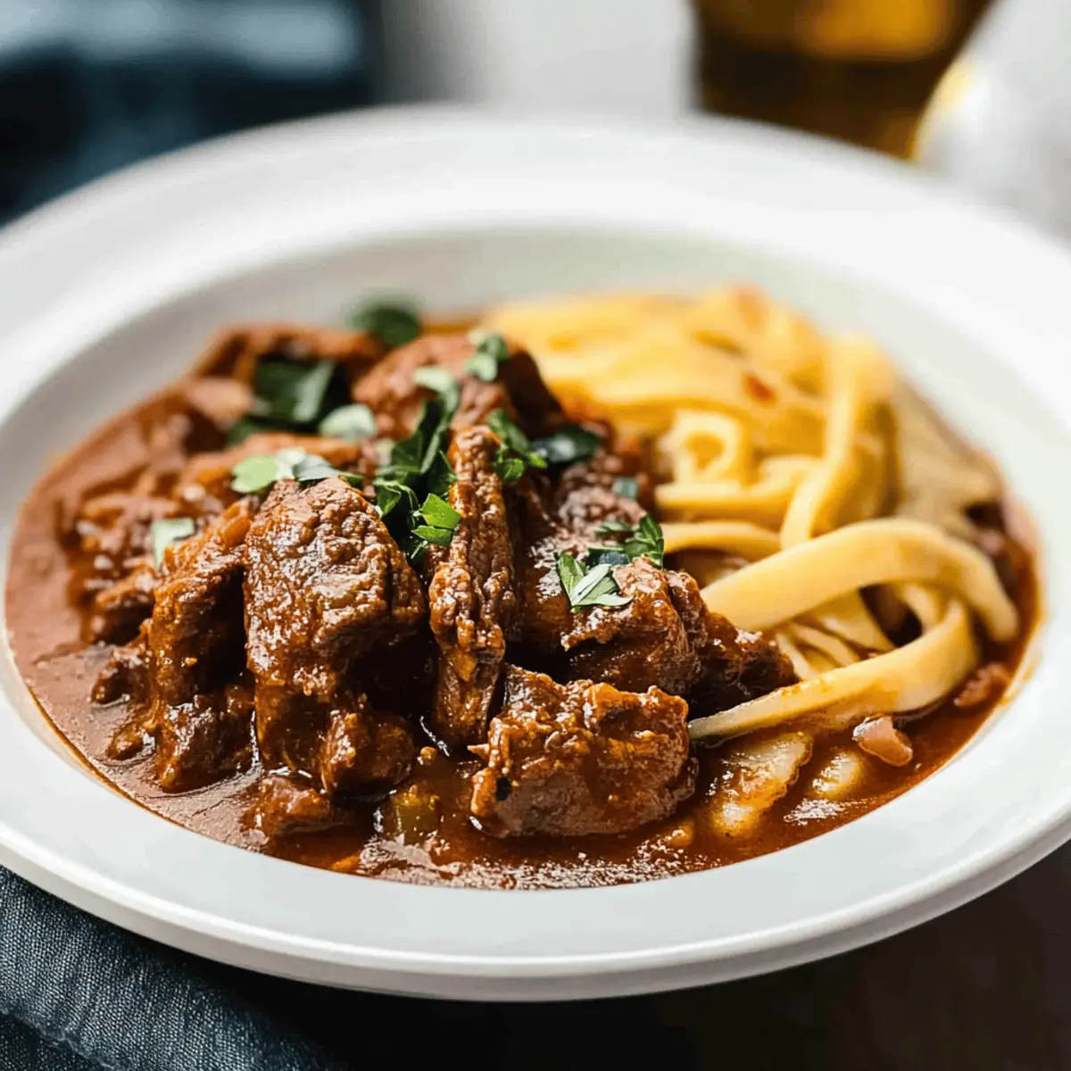 Hearty German Goulash: Comfort in Every Bite