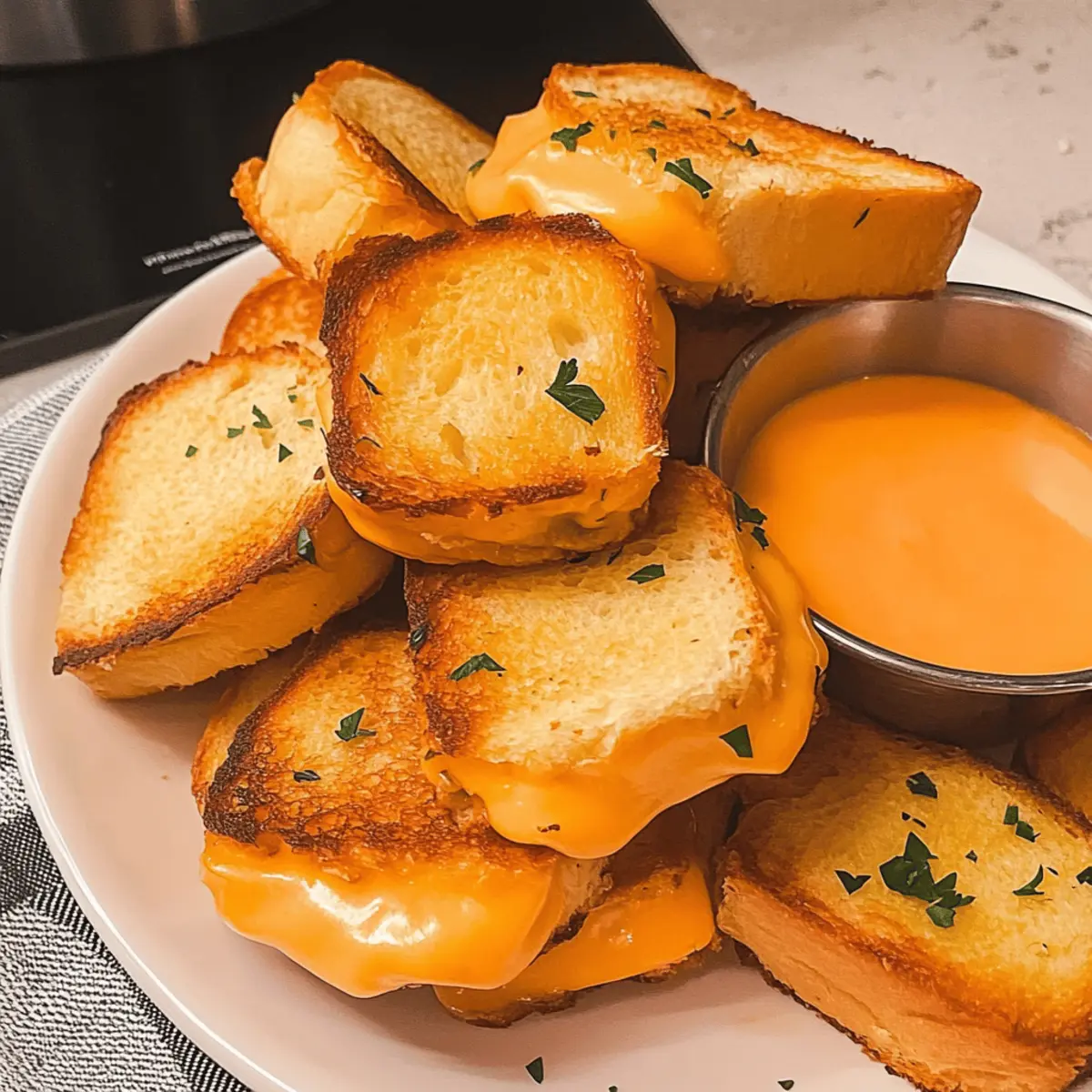 Irresistibly Cheesy Hawaiian Roll Grilled Cheese Bliss