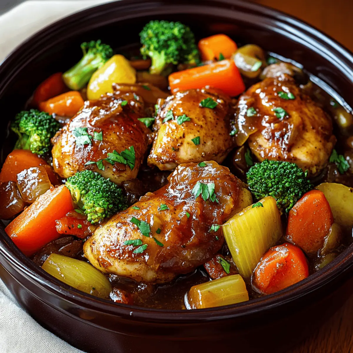 Sweet and Savory Honey Garlic Chicken And Veggies Delight