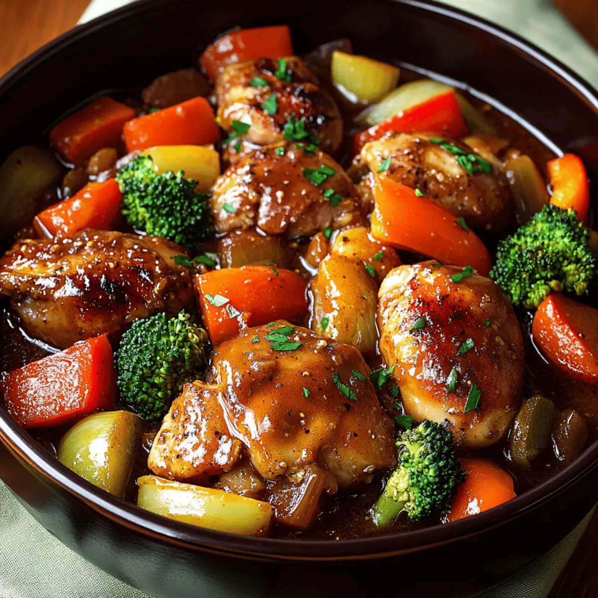 Honey Garlic Chicken And Veggies z6athi