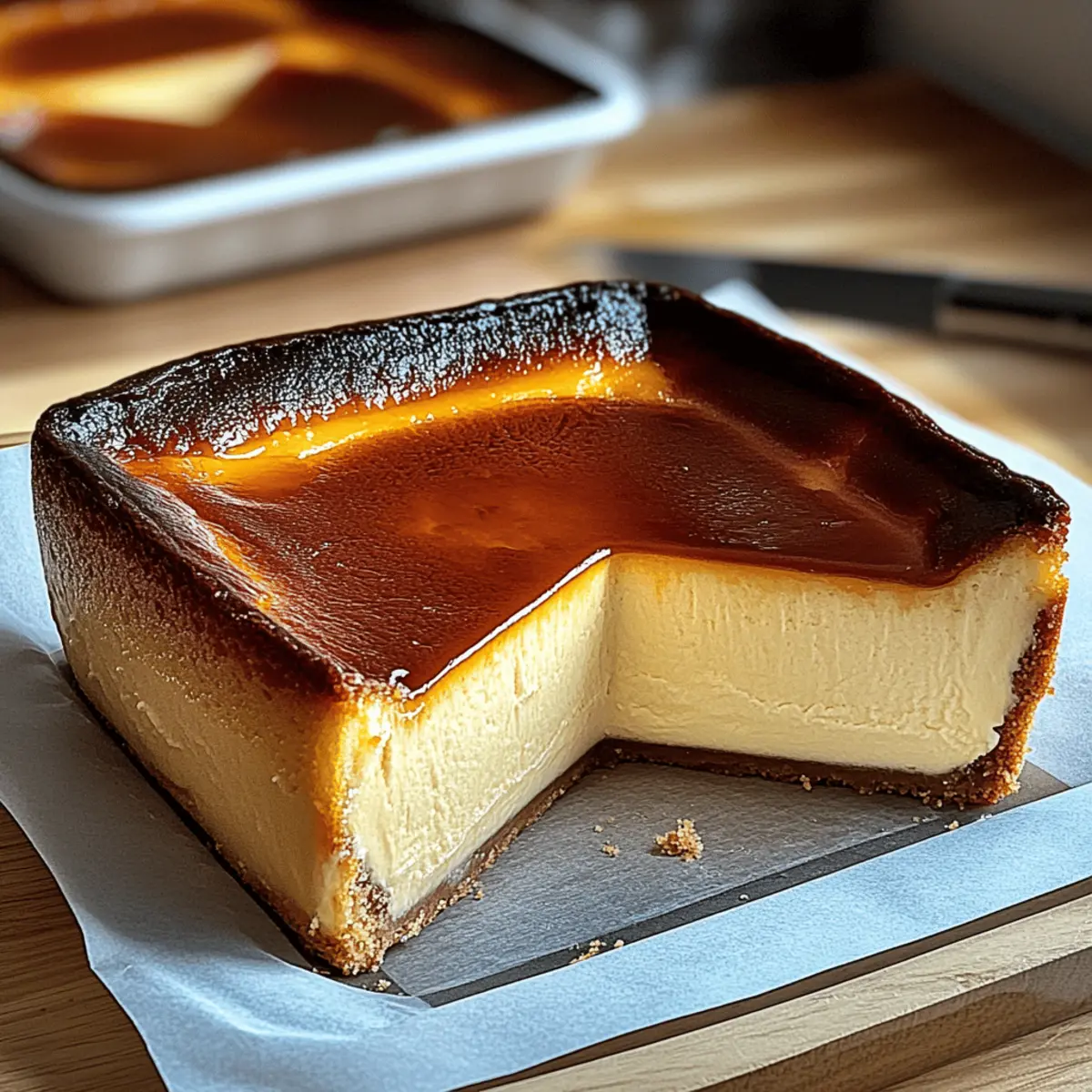 Creamy Loaf Pan Basque Cheesecake to Wow Your Taste Buds