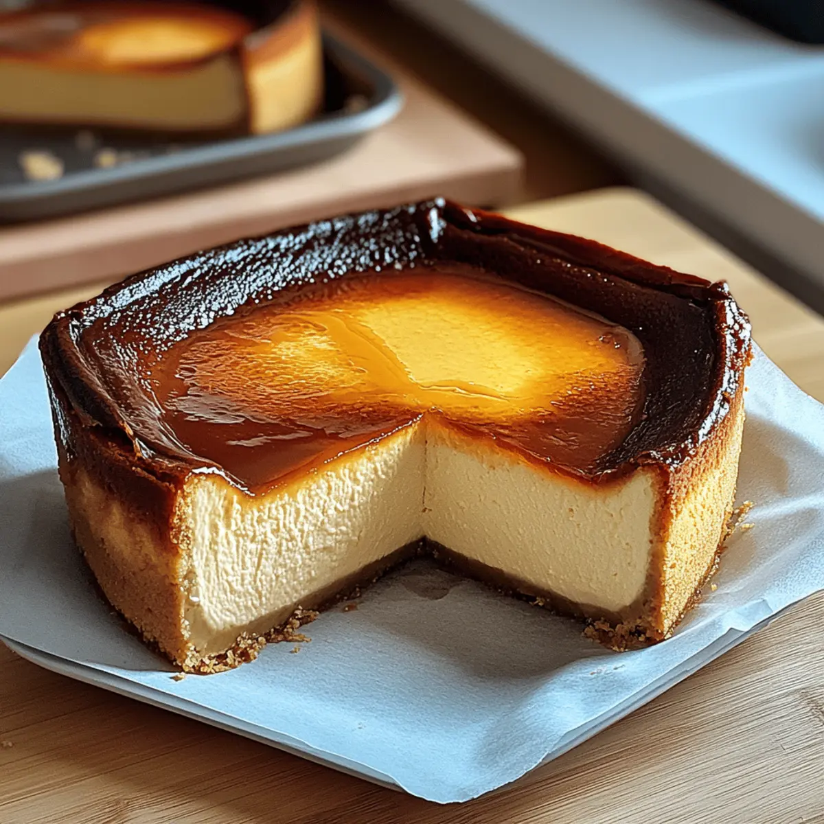 Loaf Pan Basque Cheesecake pr0r1b