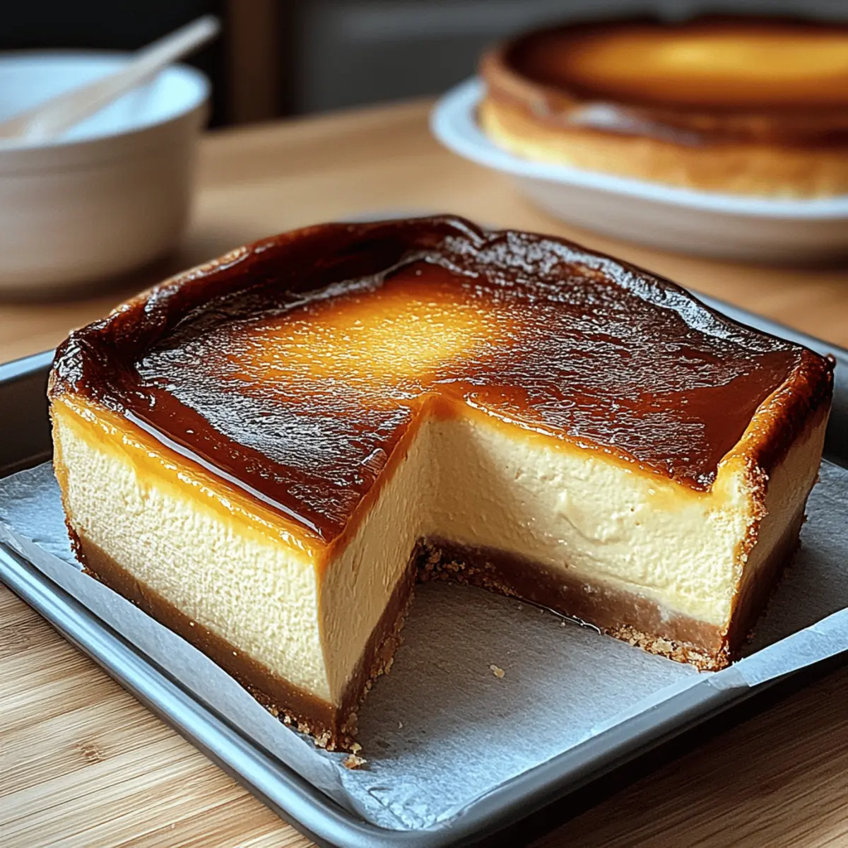 Loaf Pan Basque Cheesecake vnhlcn