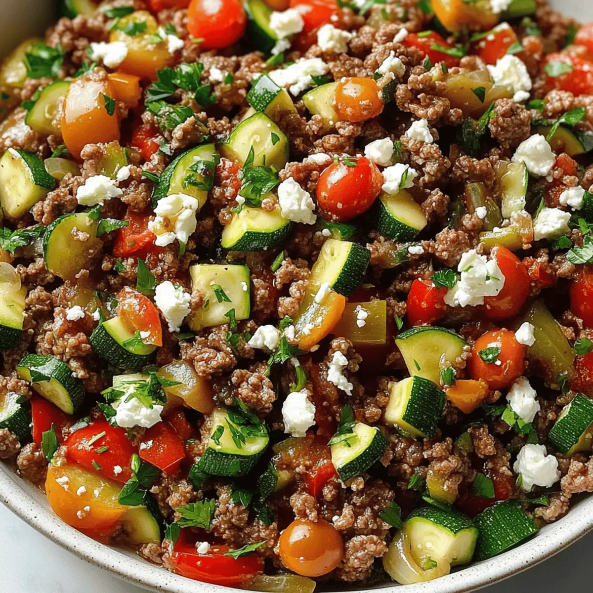 Mediterranean Ground Beef Stir Fry g72wsr