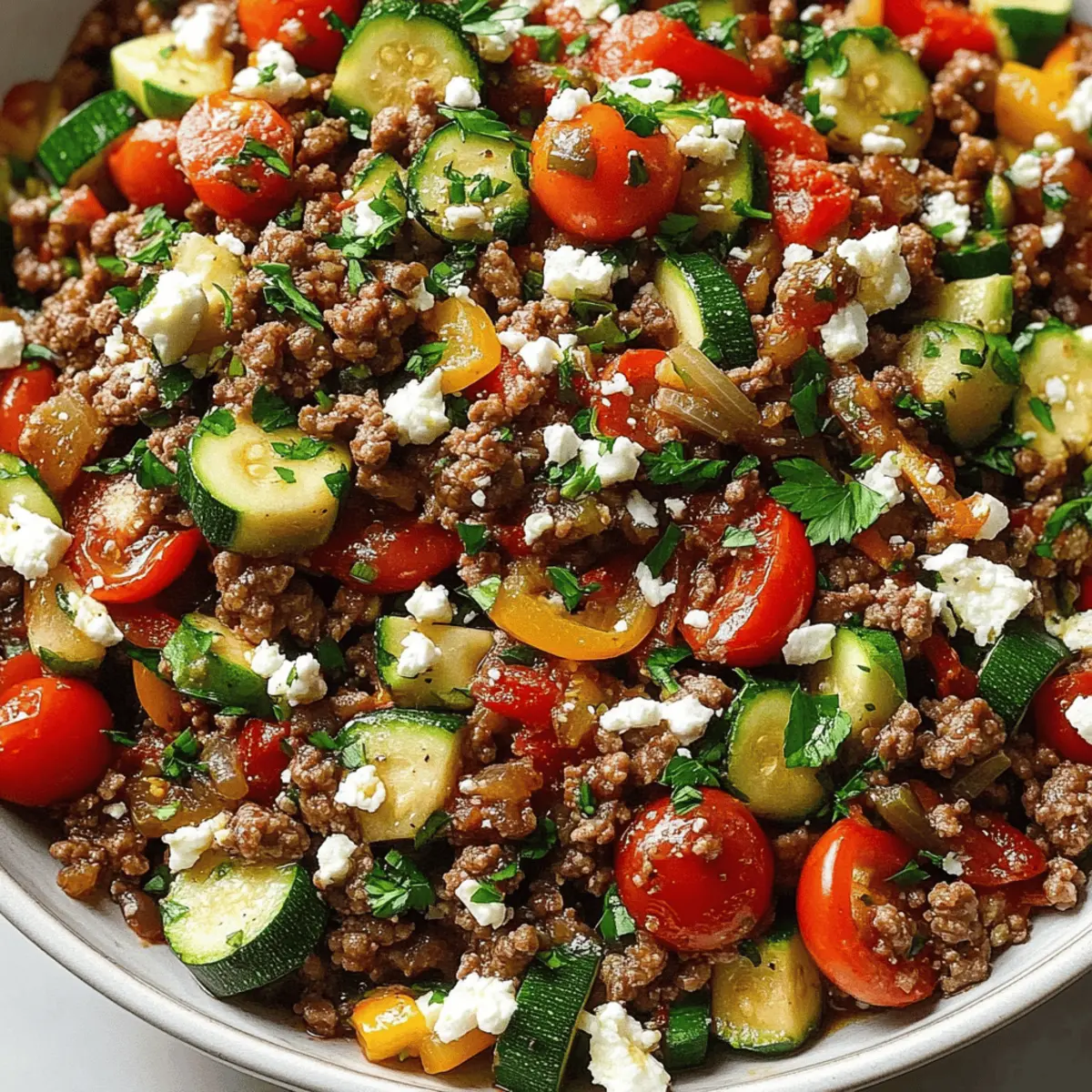 Mediterranean Ground Beef Stir-Fry: A Quick Flavor Adventure