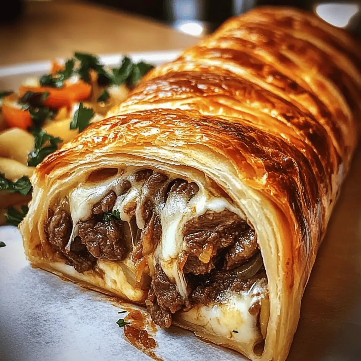 Irresistible Mozzarella Cheese Steak Stromboli for Cozy Nights