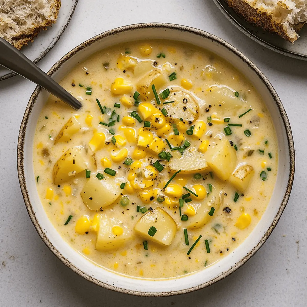 One Pot Corn Potato Chowder shohty