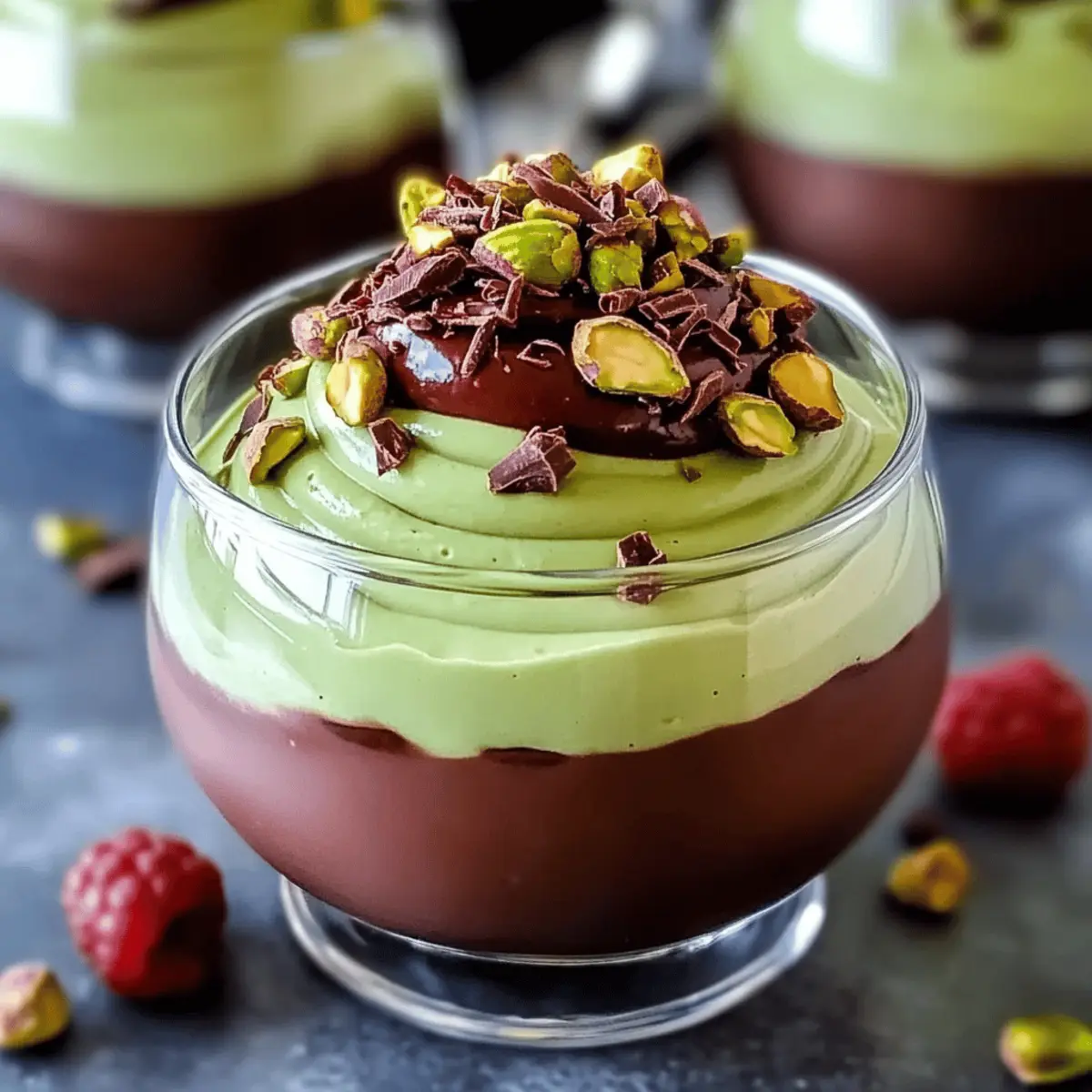 Pistachio Mousse with Chocolate Ganache egkqwm