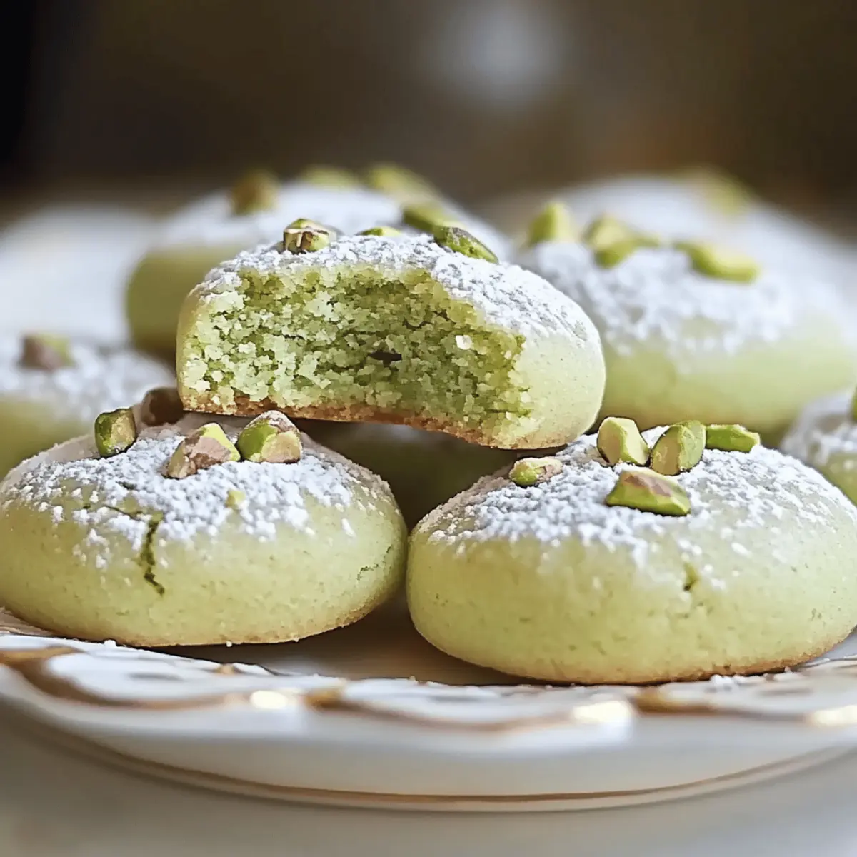 Pistachio Wedding Cookies quyffz