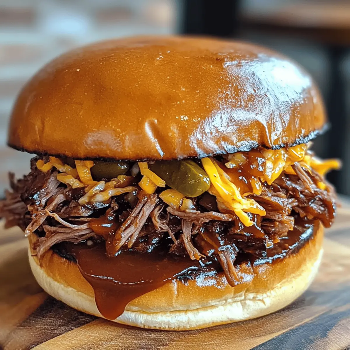 Pulled Beef Sandwich meq0ea