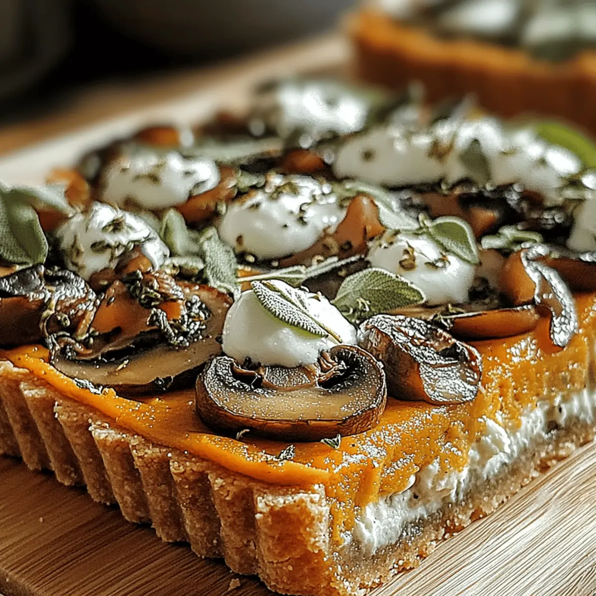 Pumpkin Sage Mushroom Tart kgckkf
