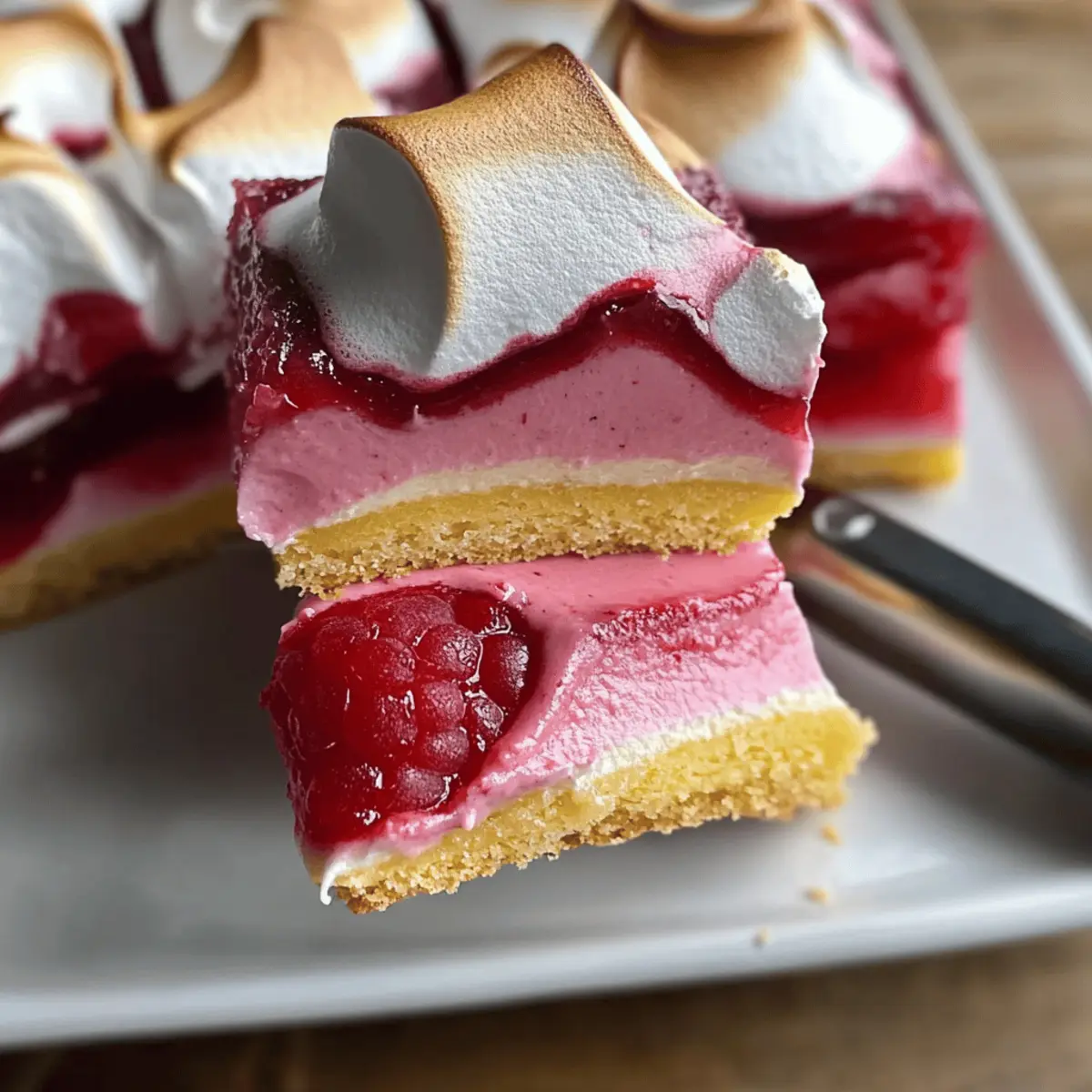 Raspberry Meringue Bars dnmjwr
